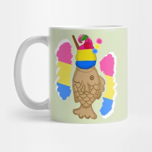 Pride Taiyaki Ice cream-Pan Flag Mug